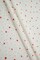 1 Yard Ivory & Red Knit Jacquard Eyelet Heart Print Fabric Stretch Polyester Spandex 58/60 Inches Width